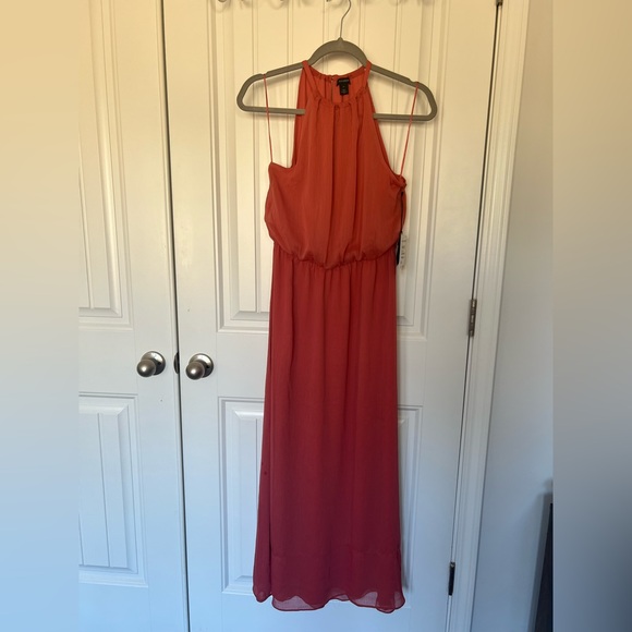 New with flaws - Halogen Shirred Halter Neck Dress Faded Rose - XS - Picture 2 of 8